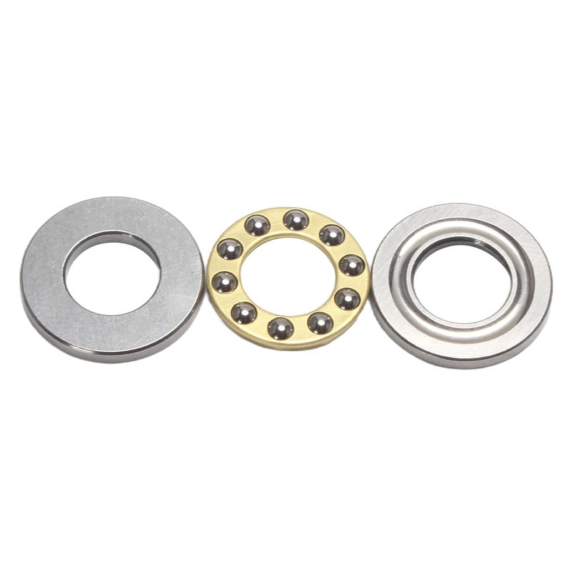STYUI (10Pcs) F10-20M Miniature Thrust Ball Bearings 10mm x 20mm x 7mm Miniature Plane Thrust Bearings Chrome Steel One Way - Image 2